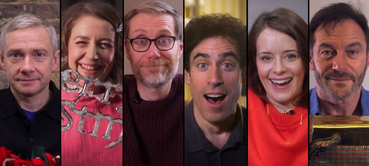 Martin Freeman, Gemma Whelan, Stephen Merchant, Stephen Mangan, Claire Foy and Jason Isaacs star in the telling of our Christmas poem