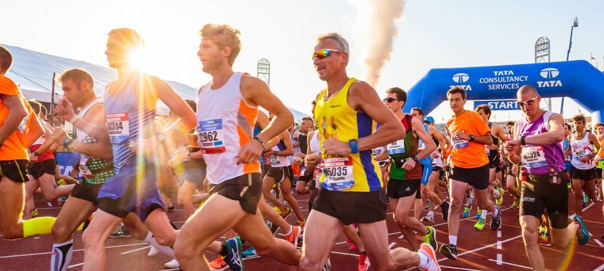 Amsterdam Marathon start line