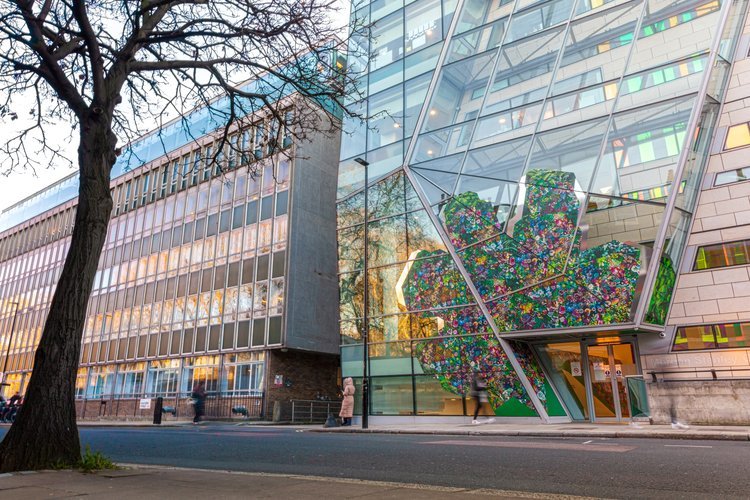 The Morgan Stanley Clinical Building entrance on Guilford Street