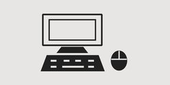 A vector image of a computer