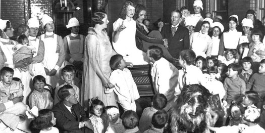 Peter Pan play taking place at GOSH in 1929