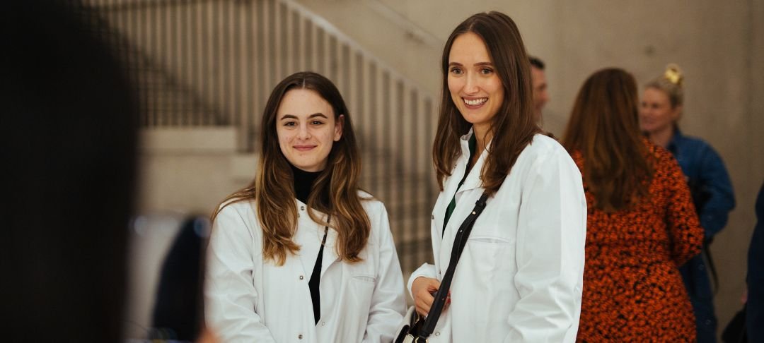 Photograph of event attendees smiling