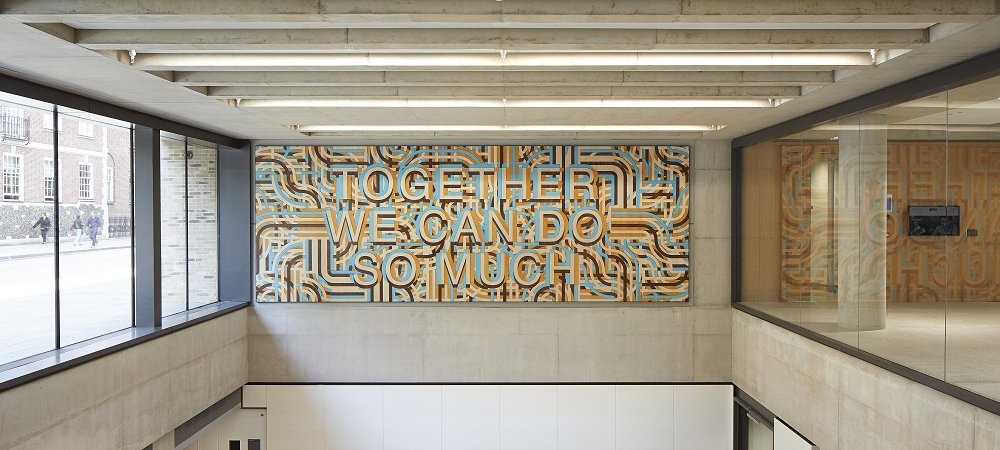 Artwork by  Mark Titchner for the Zayed Centre for Research
